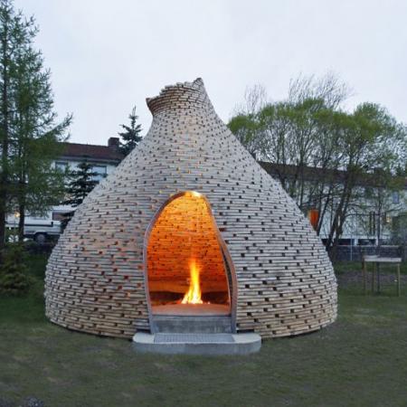 Chimenea de madera